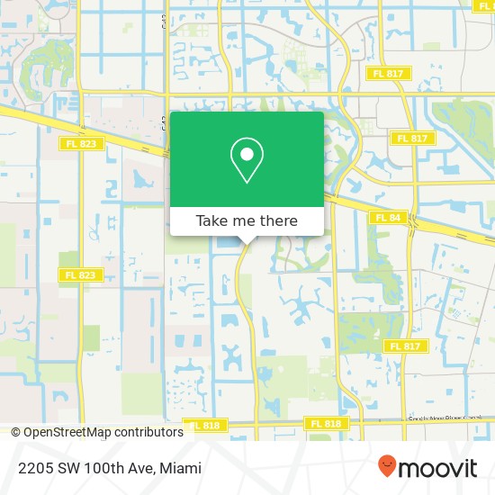 2205 SW 100th Ave map