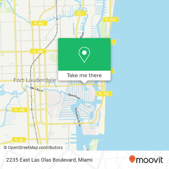 2235 East Las Olas Boulevard map