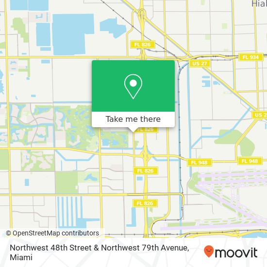 Northwest 48th Street & Northwest 79th Avenue map