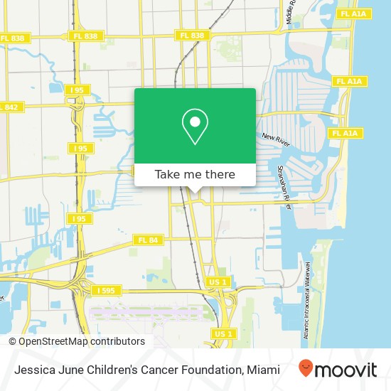 Jessica June Children's Cancer Foundation map