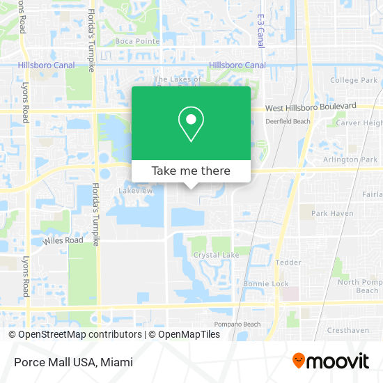 Porce Mall USA map