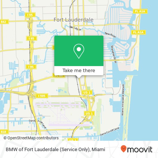 BMW of Fort Lauderdale (Service Only) map