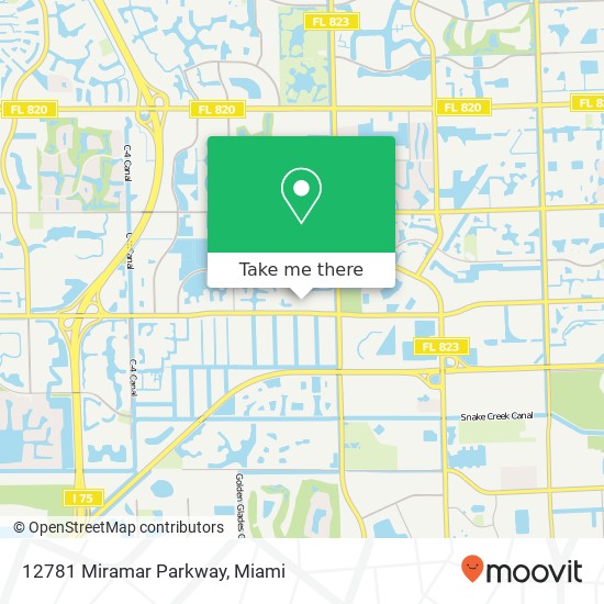 12781 Miramar Parkway map