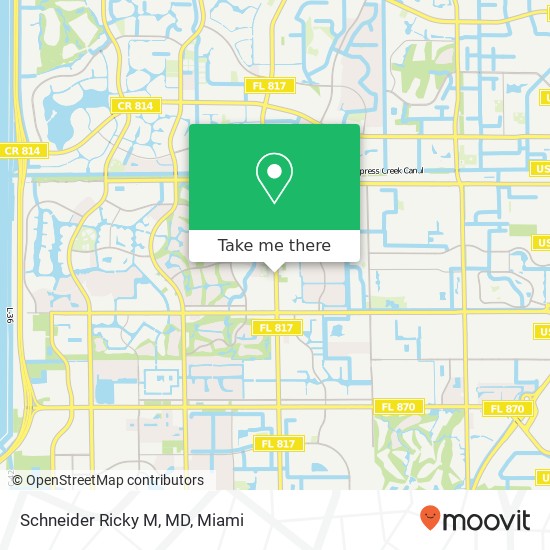 Schneider Ricky M, MD map