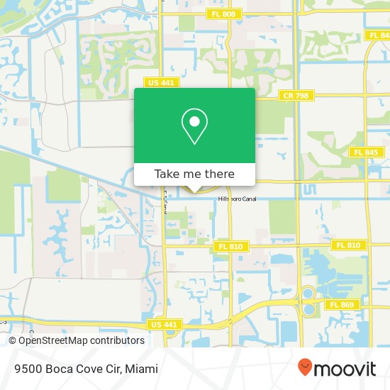 Mapa de 9500 Boca Cove Cir