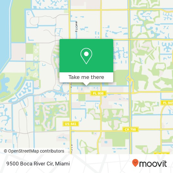 9500 Boca River Cir map