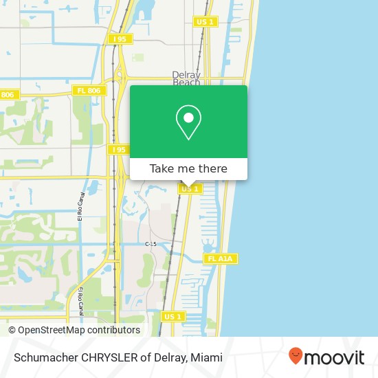 Schumacher CHRYSLER of Delray map