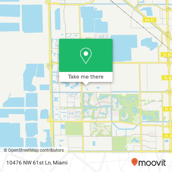 10476 NW 61st Ln map