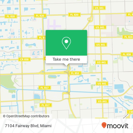 7104 Fairway Blvd map
