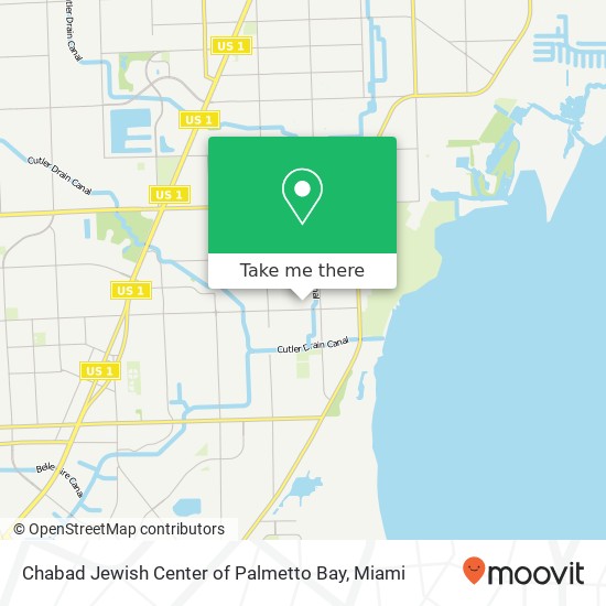Chabad Jewish Center of Palmetto Bay map