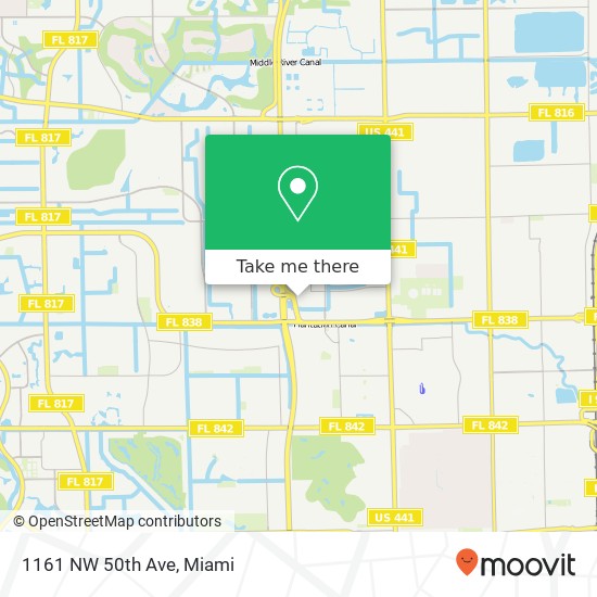 1161 NW 50th Ave map