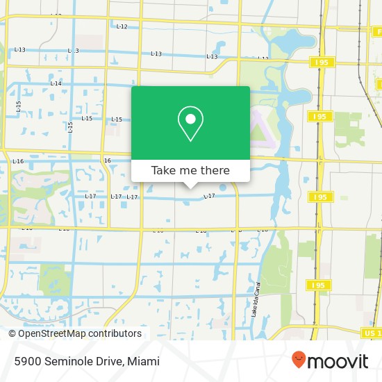 Mapa de 5900 Seminole Drive