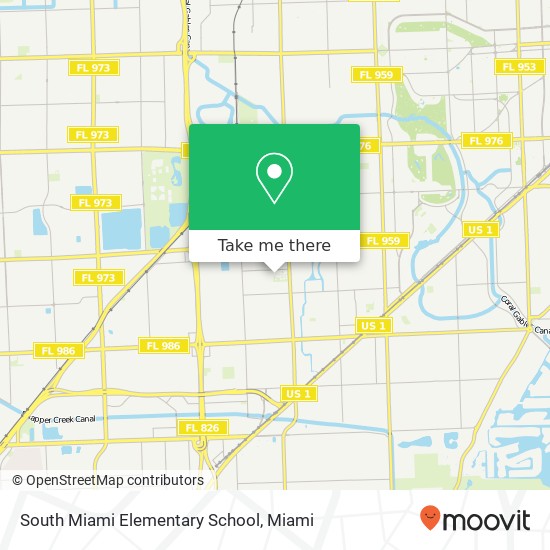 South Miami Elementary School map