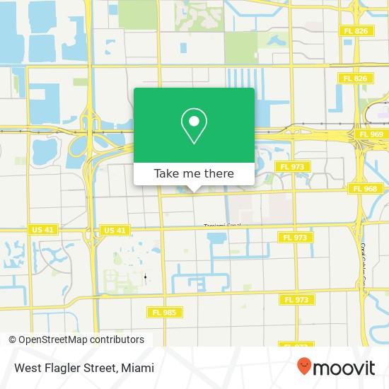 Mapa de West Flagler Street