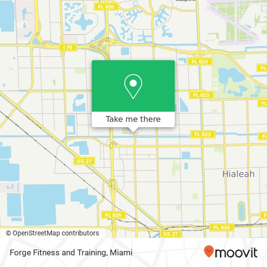 Forge Fitness and Training map