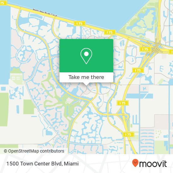 Mapa de 1500 Town Center Blvd