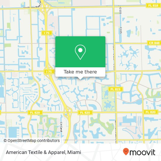 Mapa de American Textile & Apparel