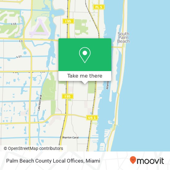 Palm Beach County Local Offices map