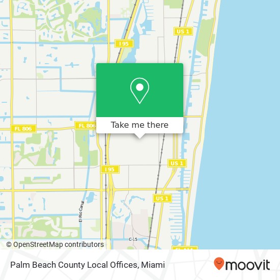 Mapa de Palm Beach County Local Offices