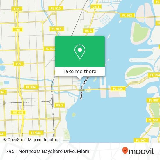 7951 Northeast Bayshore Drive map