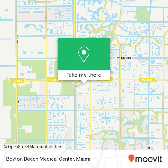 Mapa de Boyton Beach Medical Center