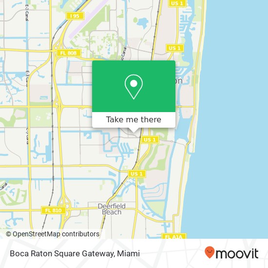 Mapa de Boca Raton Square Gateway