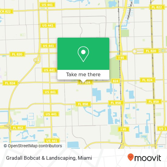 Gradall Bobcat & Landscaping map