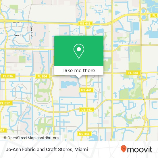 Jo-Ann Fabric and Craft Stores map