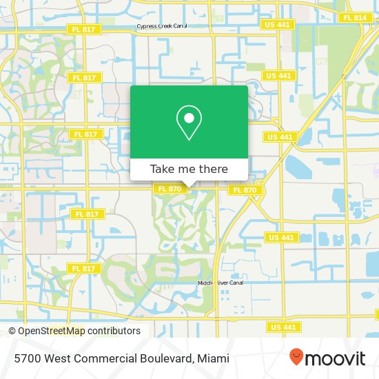 Mapa de 5700 West Commercial Boulevard