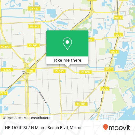 NE 167th St / N Miami Beach Blvd map