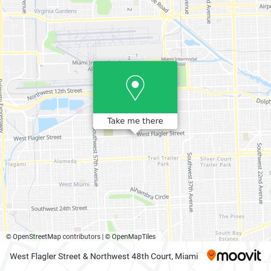 Mapa de West Flagler Street & Northwest 48th Court