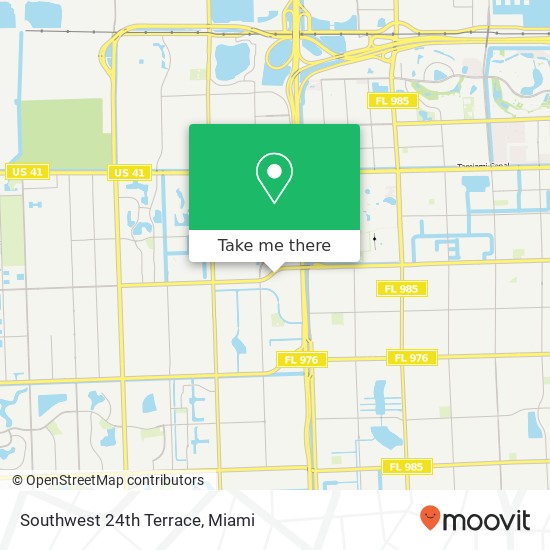 Mapa de Southwest 24th Terrace