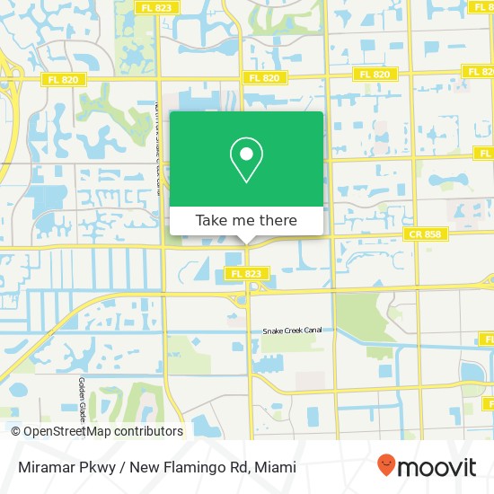 Miramar Pkwy / New Flamingo Rd map