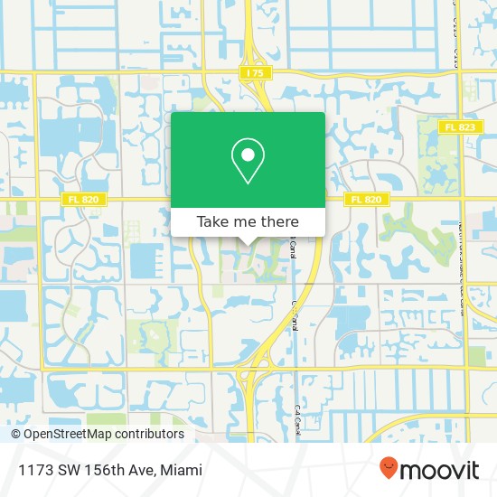 1173 SW 156th Ave map
