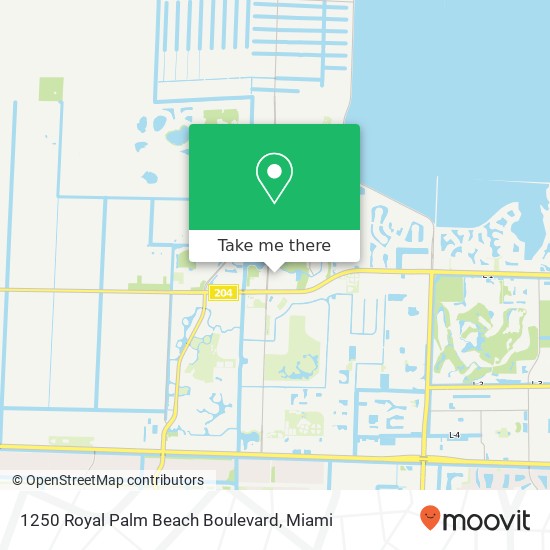 1250 Royal Palm Beach Boulevard map