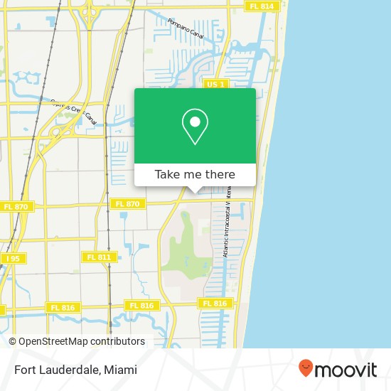 Fort Lauderdale map