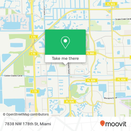 7838 NW 178th St map