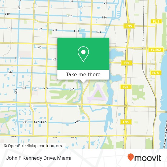 John F Kennedy Drive map