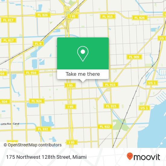 175 Northwest 128th Street map