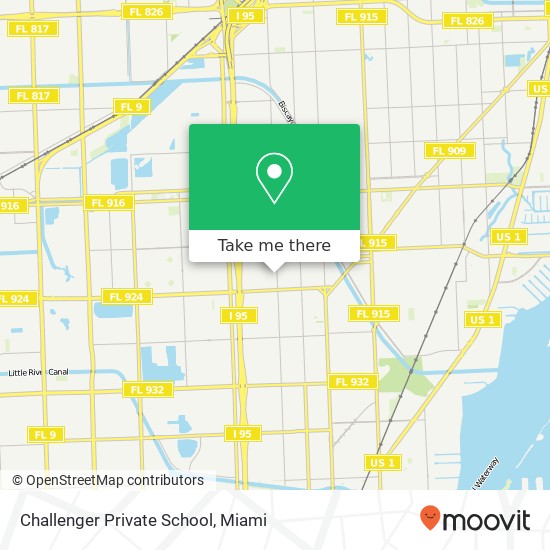 Challenger Private School map