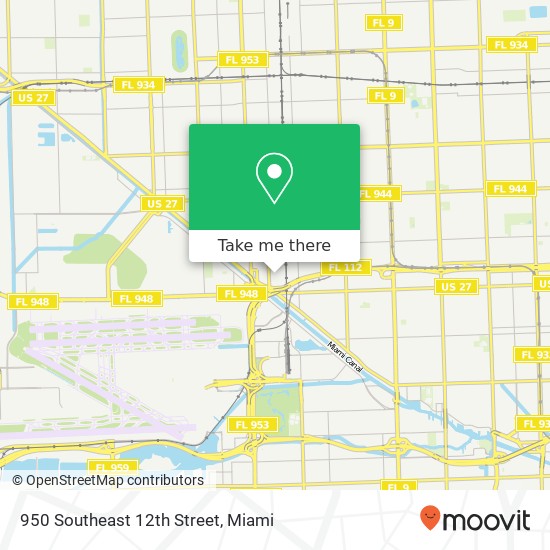 Mapa de 950 Southeast 12th Street