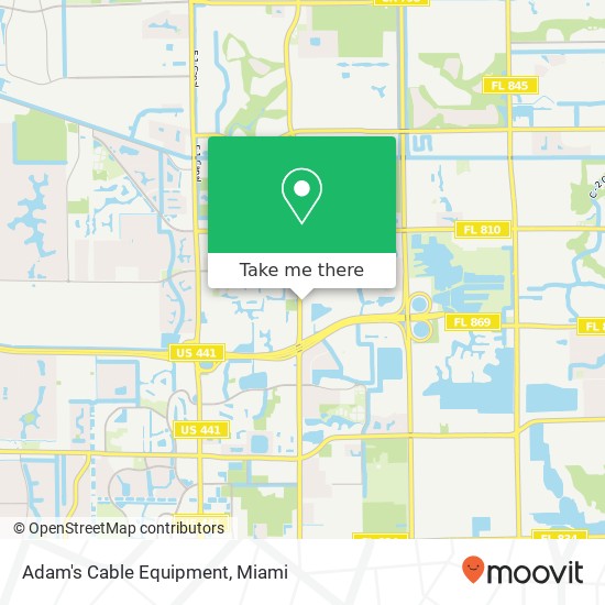 Mapa de Adam's Cable Equipment