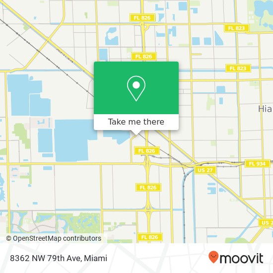 Mapa de 8362 NW 79th Ave