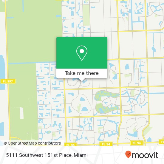 Mapa de 5111 Southwest 151st Place