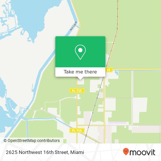 2625 Northwest 16th Street map