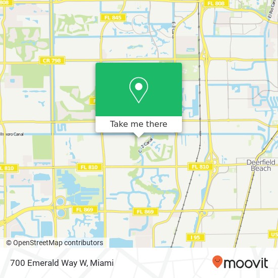 Mapa de 700 Emerald Way W