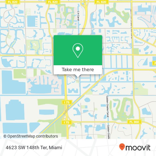 4623 SW 148th Ter map