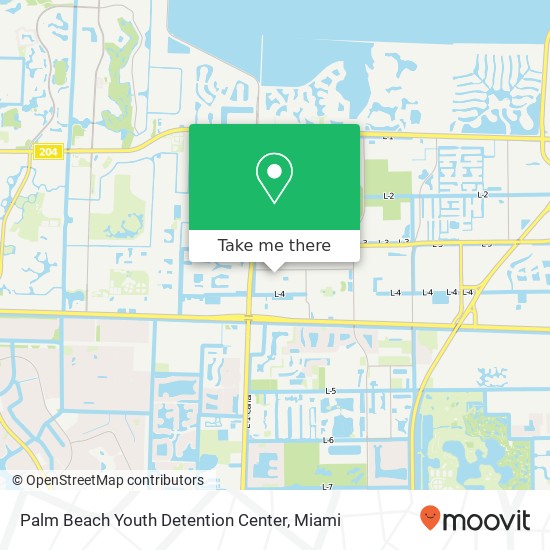 Palm Beach Youth Detention Center map