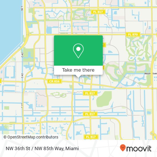 Mapa de NW 36th St / NW 85th Way