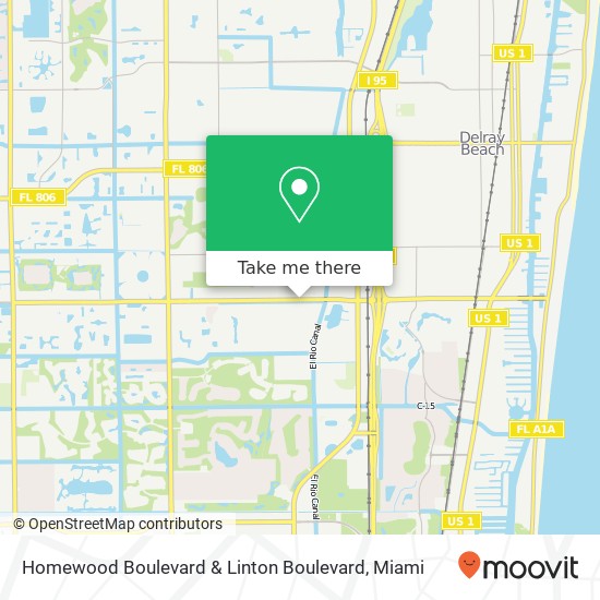 Mapa de Homewood Boulevard & Linton Boulevard